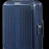 Samsonite Spinner (4 Wheel) | Lightweight Luggage-LITE-BOX Spinner (4 wheels) 55cm - Deep Blue