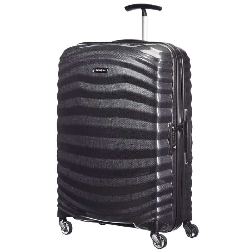 Samsonite Spinner (4 Wheel) | Lightweight Luggage-Lite-Shock 69cm Spinner (4 Wheel) - Black