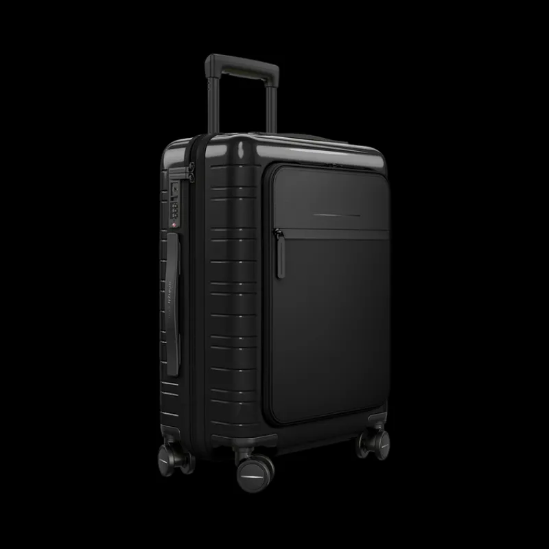 Horizn Studios Cabin Luggage-M5 Essential Cabin Luggage (37L) - Glossy All Black