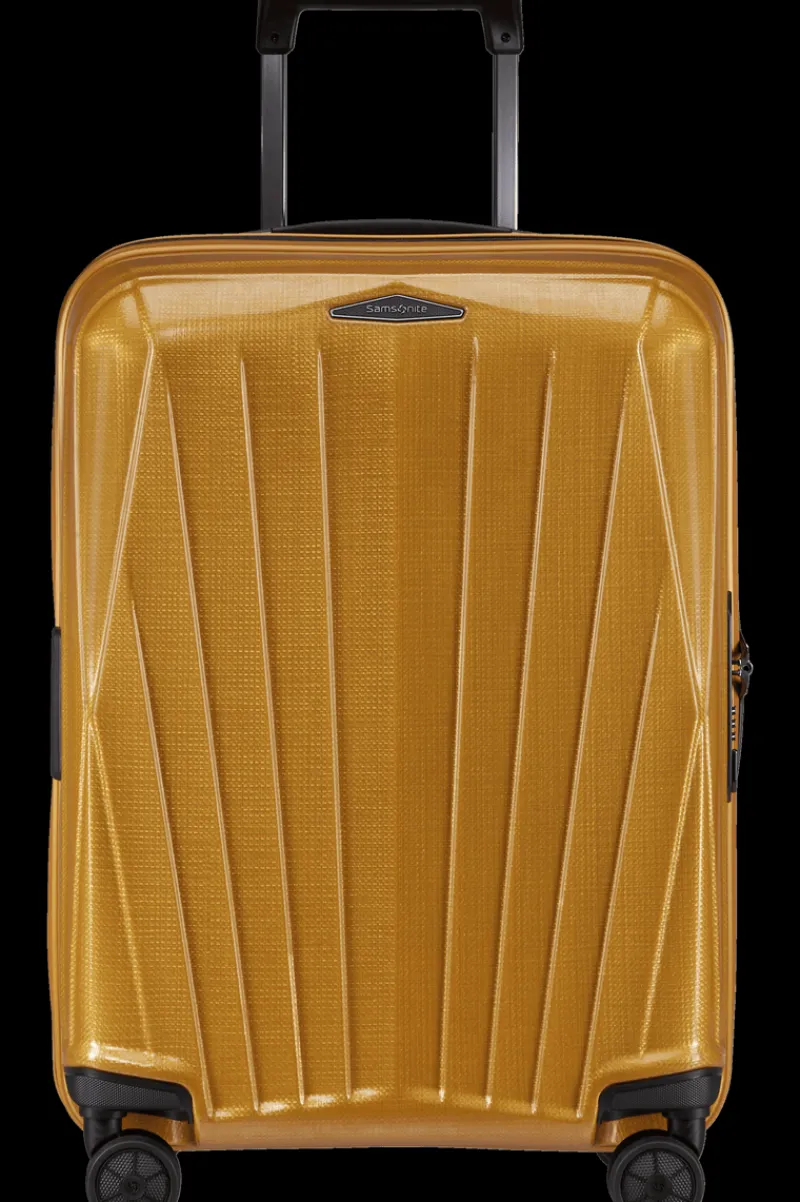 Samsonite Spinner (4 Wheel) | Hardside Luggage-MAJOR-LITE 55cm Spinner Expandable (4wheels) - Saffron Yellow