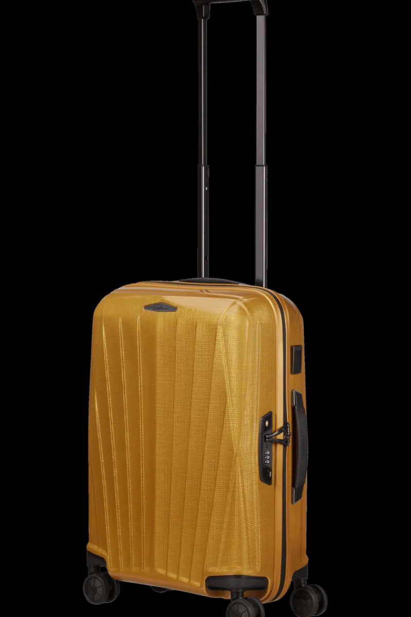 Samsonite Spinner (4 Wheel) | Hardside Luggage-MAJOR-LITE 55cm Spinner Expandable (4wheels) - Saffron Yellow