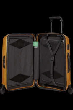 Samsonite Spinner (4 Wheel) | Hardside Luggage-MAJOR-LITE 55cm Spinner Expandable (4wheels) - Saffron Yellow