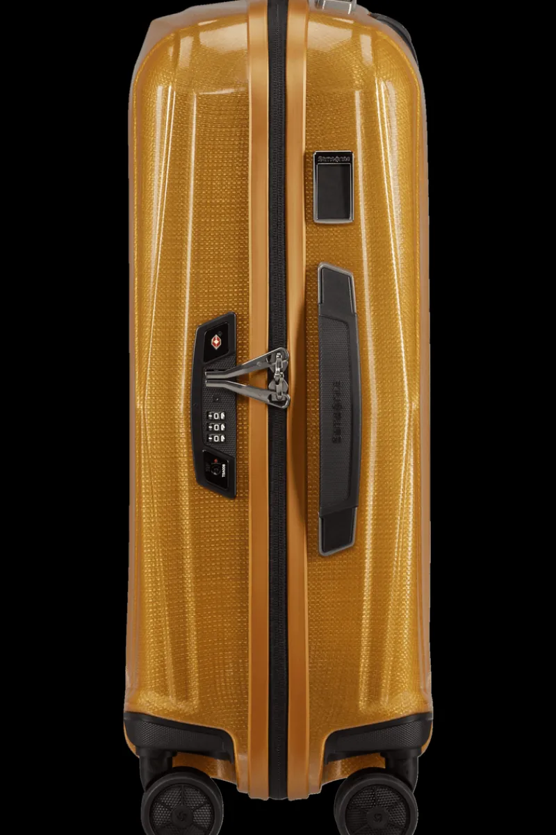 Samsonite Spinner (4 Wheel) | Hardside Luggage-MAJOR-LITE 55cm Spinner Expandable (4wheels) - Saffron Yellow