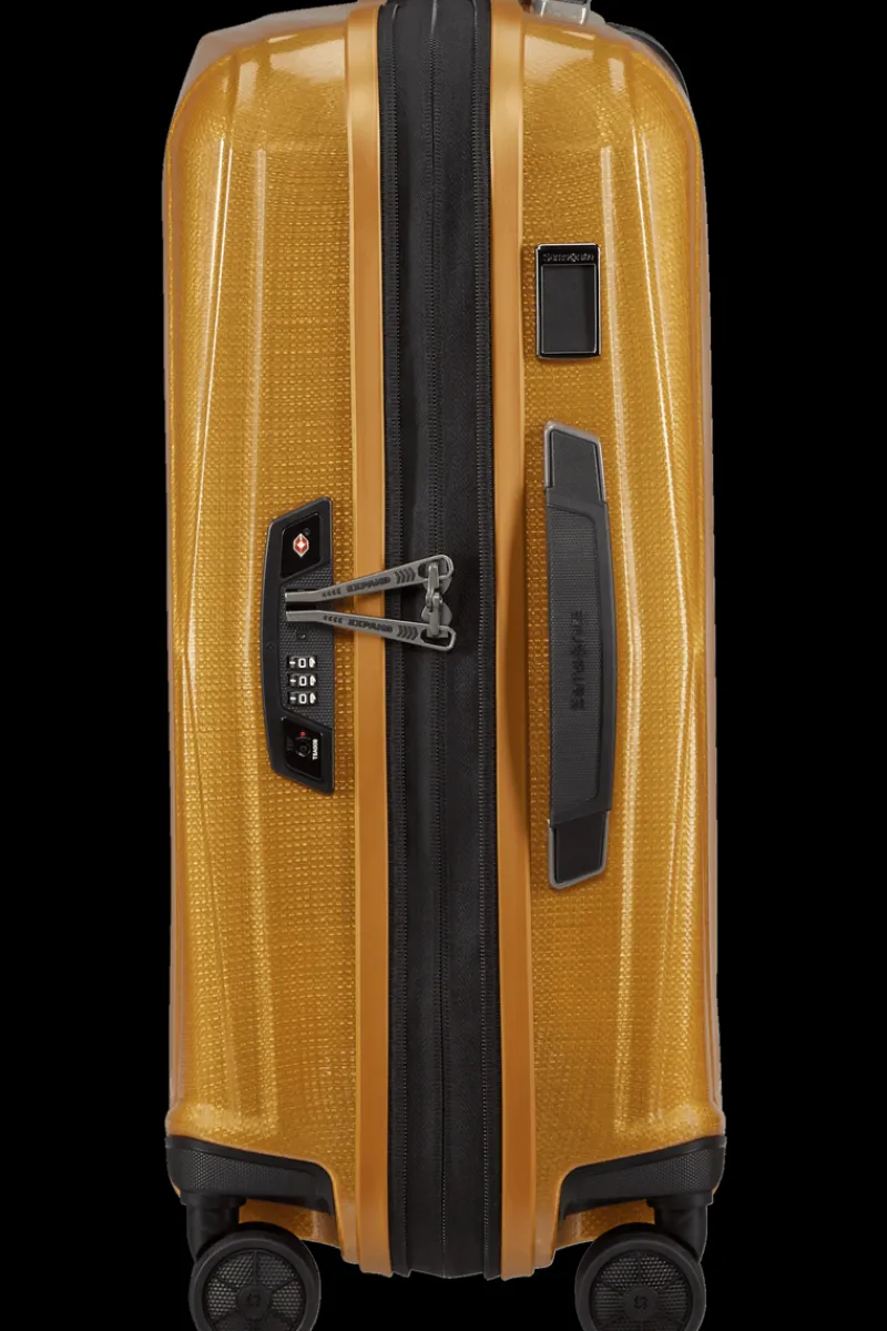 Samsonite Spinner (4 Wheel) | Hardside Luggage-MAJOR-LITE 55cm Spinner Expandable (4wheels) - Saffron Yellow