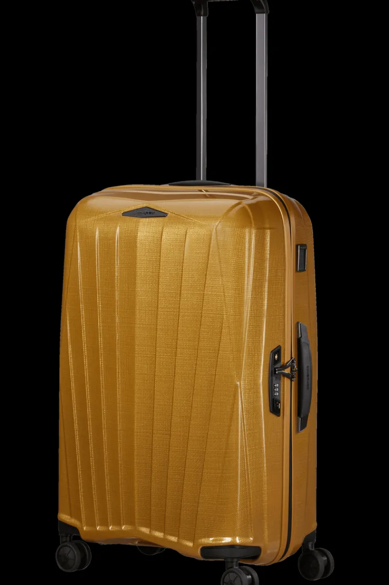Samsonite Spinner (4 Wheel) | Hardside Luggage-MAJOR-LITE 69cm Spinner (4wheels) - Saffron Yellow
