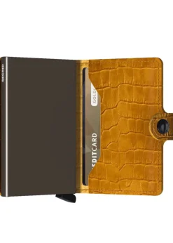 Secrid Wallets-Miniwallet Cleo Ochre Brown