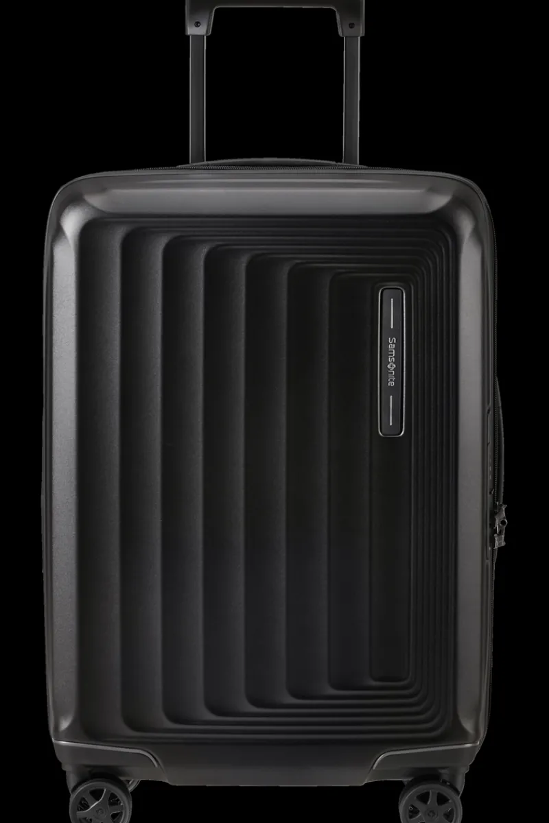 Samsonite Spinner (4 Wheel) | Hardside Luggage-NUON 55cm Spinner Expandable (4 wheels) - Matt Graphite