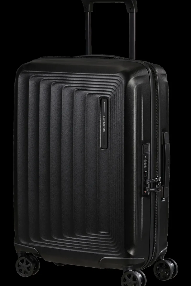 Samsonite Spinner (4 Wheel) | Hardside Luggage-NUON 55cm Spinner Expandable (4 wheels) - Matt Graphite