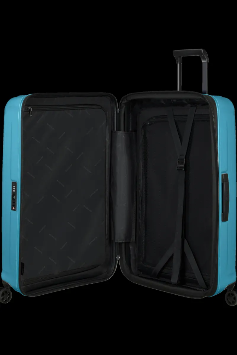 Samsonite Spinner (4 Wheel) | Hardside Luggage-NUON Spinner Expandable (4 wheels) 69cm - Metallic Ocean Blue