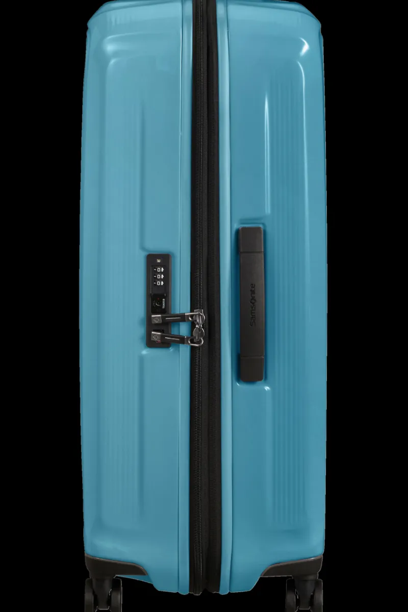 Samsonite Spinner (4 Wheel) | Hardside Luggage-NUON Spinner Expandable (4 wheels) 69cm - Metallic Ocean Blue