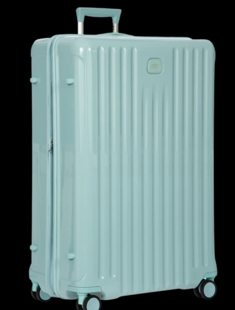 Brics Hardside Luggage-Positano Extra Large Monochrome Trolley 82cm - Light Blue