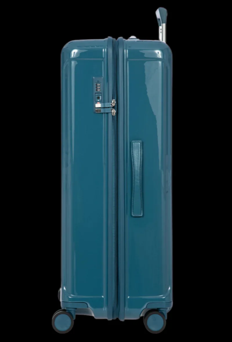 Brics Hardside Luggage-Positano Extra Large Monochrome Trolley 82cm - Sea Green