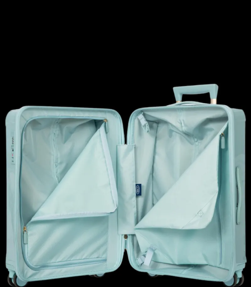 Brics Hardside Luggage-Positano Extra Large Monochrome Trolley 82cm - Light Blue