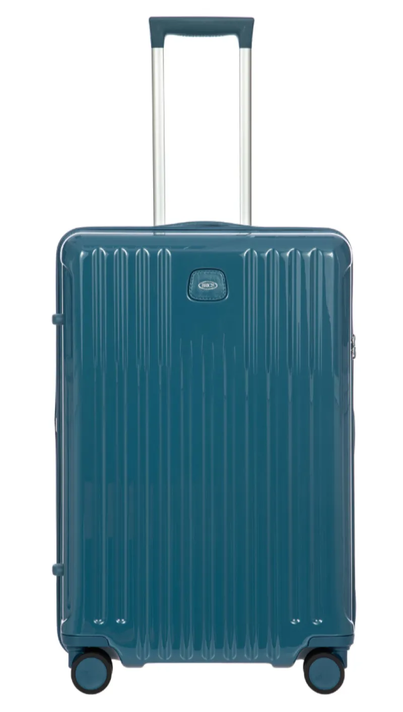 Brics Hardside Luggage-Positano Medium Monochrome Trolley 69cm - Sea Green