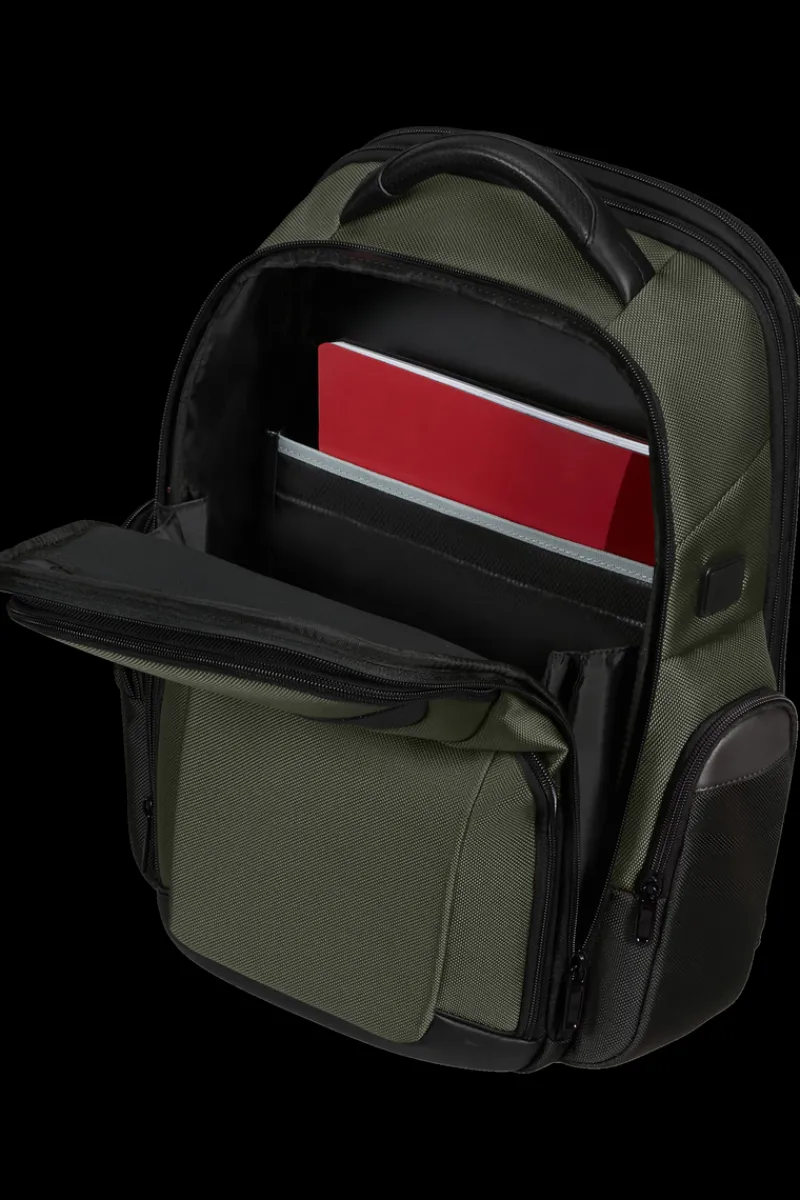 Samsonite Backpacks-PRO-DLX 6 Backpack Expandable 15.6" - Green