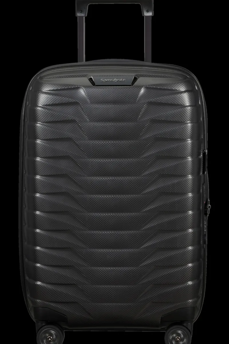 Samsonite Spinner (4 Wheel) | Lightweight Luggage-PROXIS 55cm (23/26cm) Spinner Expandable (4 Wheels) - Matt Graphite