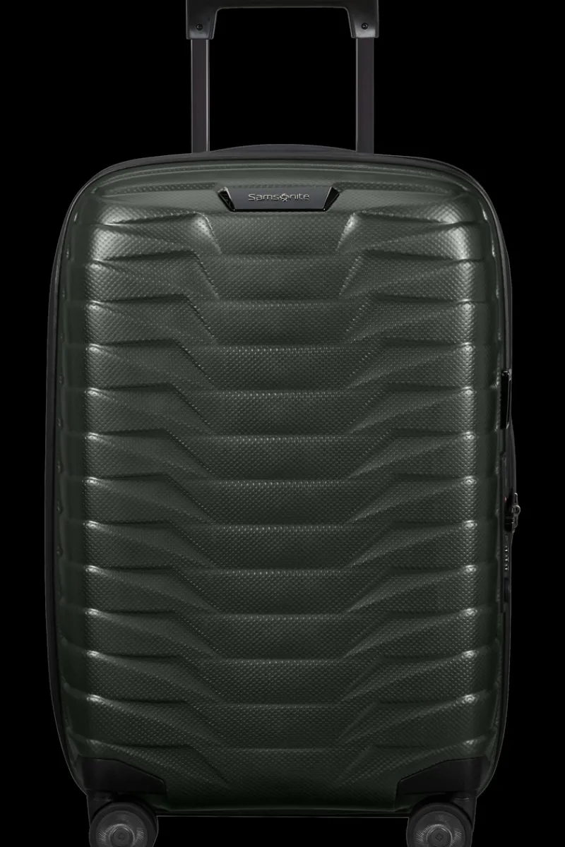 Samsonite Spinner (4 Wheel) | Lightweight Luggage-PROXIS 55cm (23/26cm) Spinner Expandable (4 Wheels) - Matt Climbing Ivy
