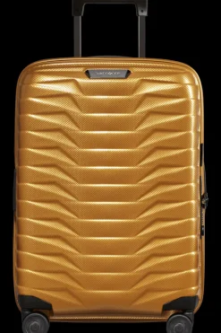 Samsonite Spinner (4 Wheel) | Hardside Luggage-PROXIS 55cm (20/23cm) Spinner Expandable (4 wheels) - Honey Gold
