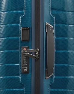 Samsonite Spinner (4 Wheel) | Lightweight Luggage-PROXIS 55cm (23/26cm) Spinner Expandable (4 wheels) - Petrol Blue