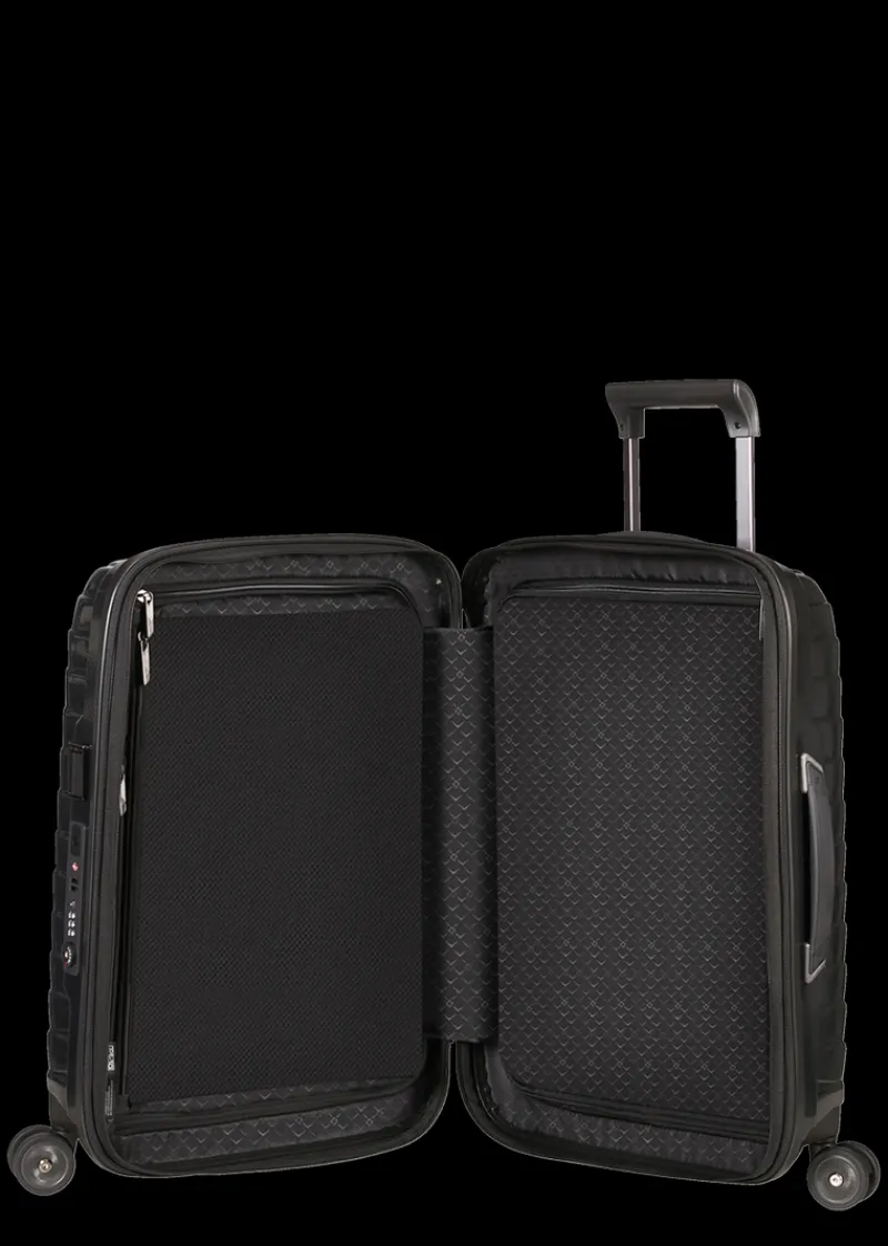 Samsonite Spinner (4 Wheel) | Hardside Luggage-PROXIS 55cm (20/23cm) Spinner Expandable (4 wheels) - Black