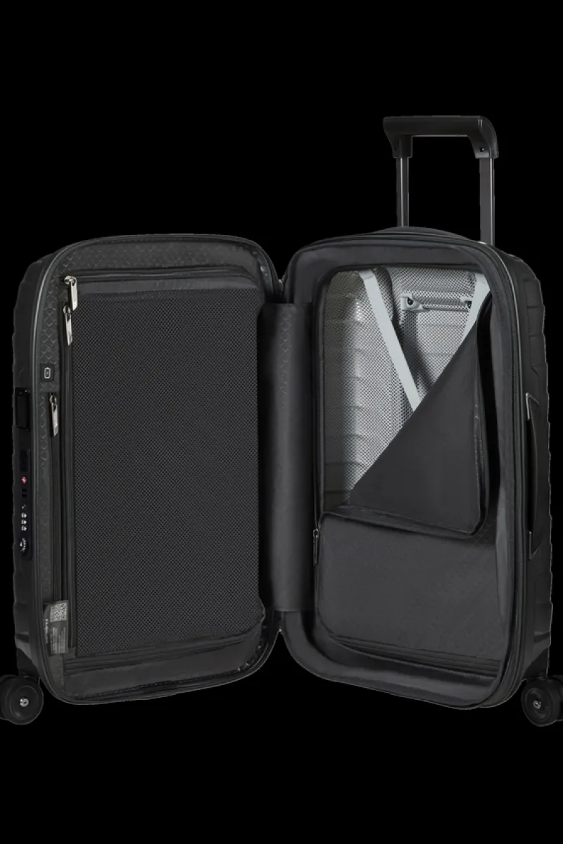 Samsonite Spinner (4 Wheel) | Lightweight Luggage-PROXIS 55cm (23/26cm) Spinner Expandable (4 Wheels) - Matt Graphite