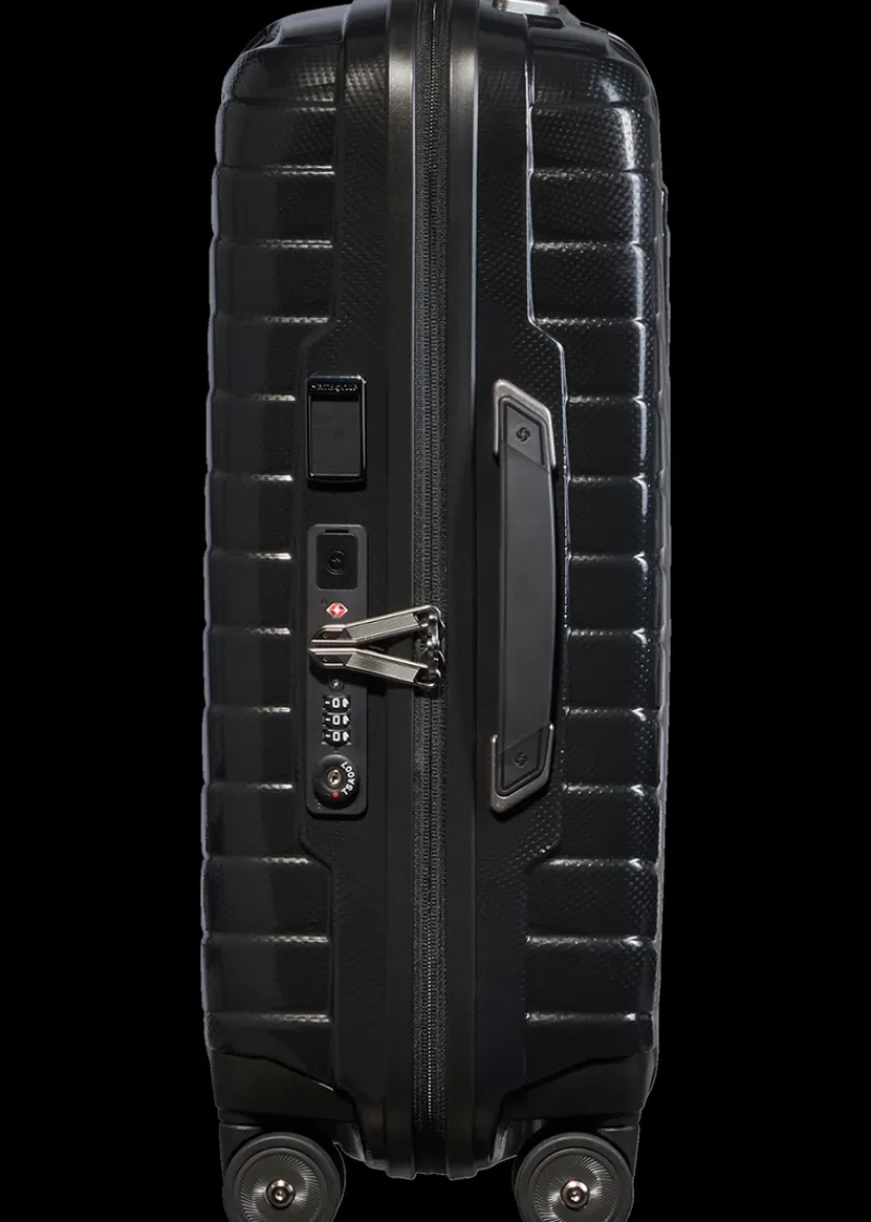 Samsonite Spinner (4 Wheel) | Hardside Luggage-PROXIS 55cm (20/23cm) Spinner Expandable (4 wheels) - Black