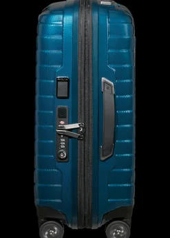 Samsonite Spinner (4 Wheel) | Lightweight Luggage-PROXIS 55cm (23/26cm) Spinner Expandable (4 wheels) - Petrol Blue