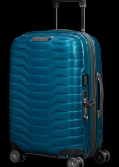 Samsonite Spinner (4 Wheel) | Lightweight Luggage-PROXIS 55cm (23/26cm) Spinner Expandable (4 wheels) - Petrol Blue