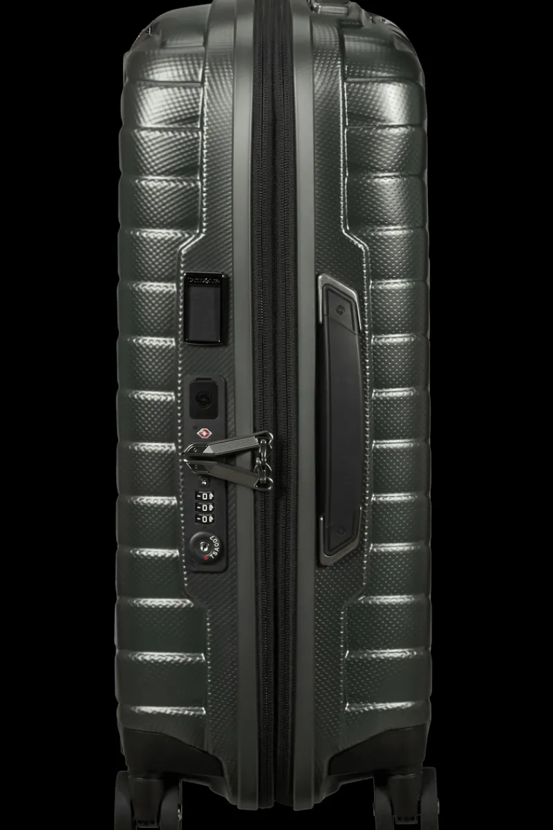 Samsonite Spinner (4 Wheel) | Lightweight Luggage-PROXIS 55cm (23/26cm) Spinner Expandable (4 Wheels) - Matt Climbing Ivy
