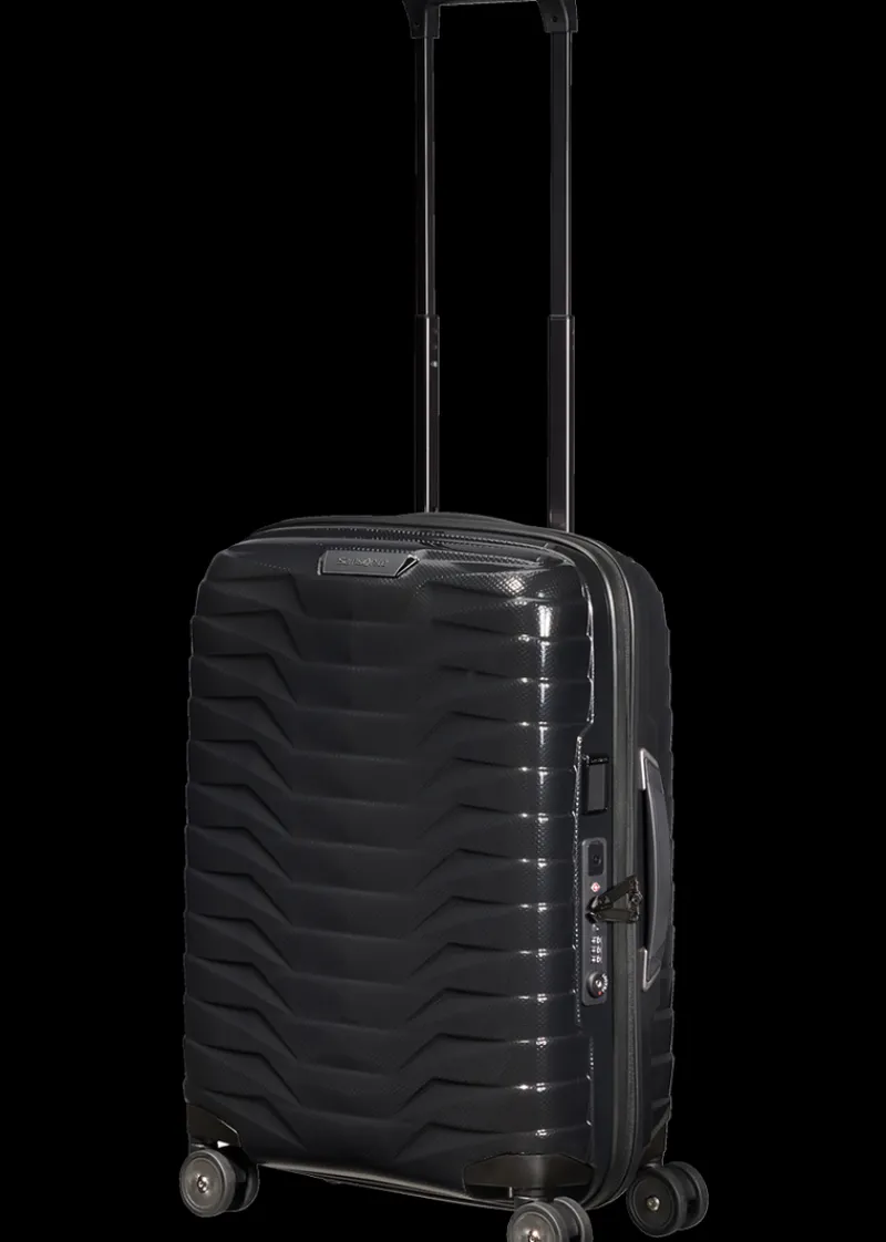 Samsonite Spinner (4 Wheel) | Hardside Luggage-PROXIS 55cm (20/23cm) Spinner Expandable (4 wheels) - Black