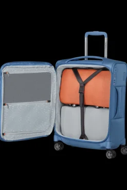 Samsonite Spinner (4 Wheel) | Lightweight Luggage-Re-Lite 55cm Spinner Expandable (4 wheels) - Capri Blue