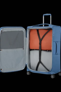 Samsonite Spinner (4 Wheel) | Lightweight Luggage-Re-Lite 78cm Spinner Expandable (4 wheels) - Capri Blue