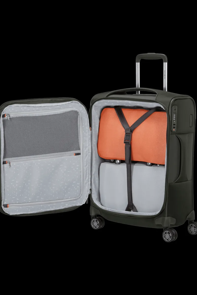 Samsonite Spinner (4 Wheel) | Lightweight Luggage-Re-Lite 55cm Spinner Expandable (4 wheels) - Climbing Ivy