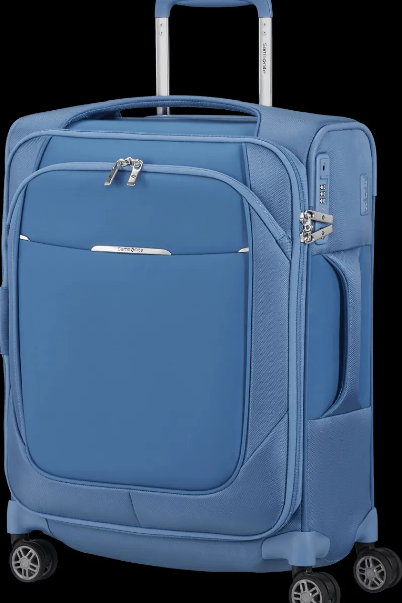 Samsonite Spinner (4 Wheel) | Lightweight Luggage-Re-Lite 55cm Spinner Expandable (4 wheels) - Capri Blue