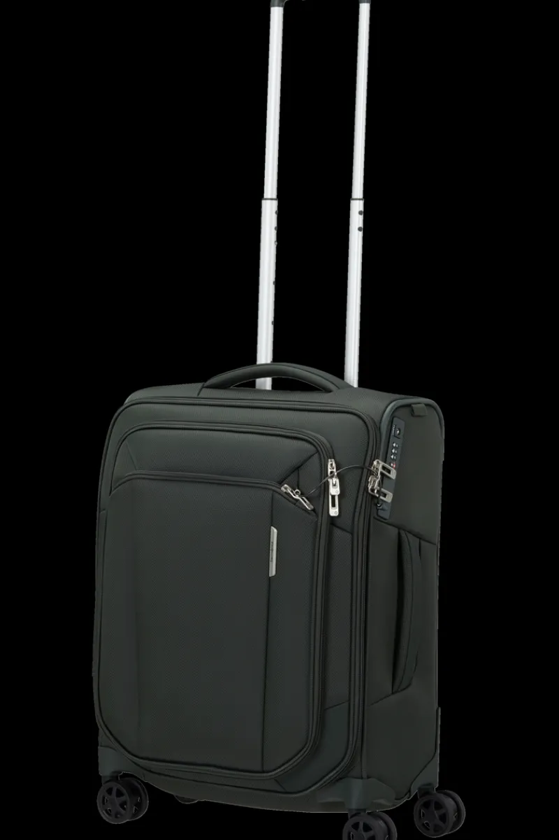 Samsonite Spinner (4 Wheel) | Softside Luggage-RESPARK 55cm Spinner (4 wheels) - Forest Green