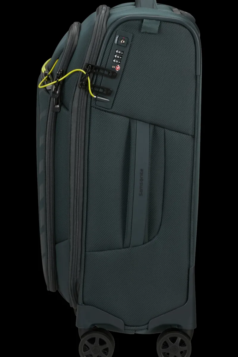 Samsonite Spinner (4 Wheel) | Softside Luggage-RESPARK 55cm Spinner (4 wheels) - Urban Green