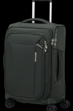Samsonite Spinner (4 Wheel) | Eco Friendly Luggage-RESPARK 55cm Spinner Expandable (4 wheels) - Forest Green