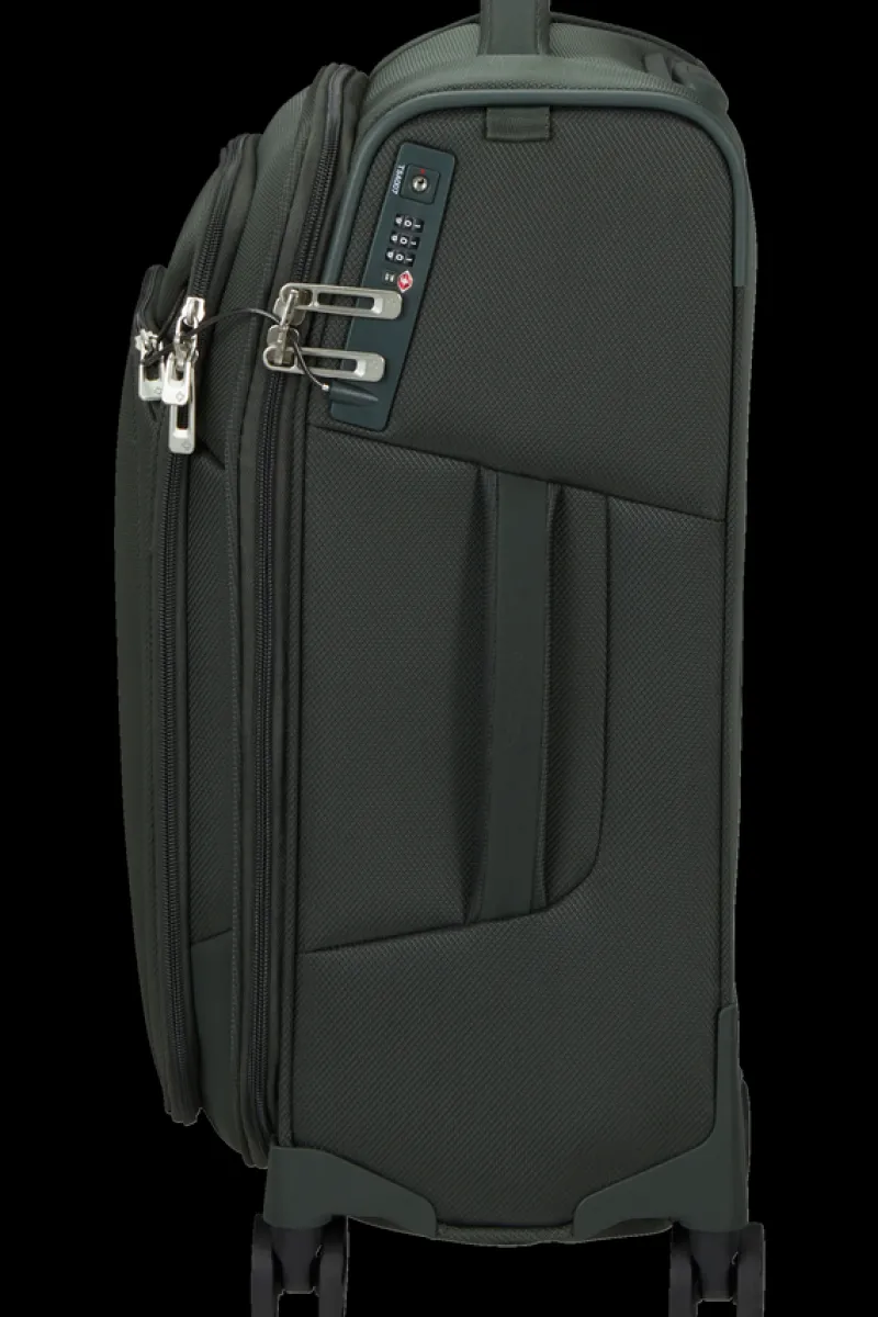 Samsonite Spinner (4 Wheel) | Eco Friendly Luggage-RESPARK 55cm Spinner Expandable (4 wheels) - Forest Green