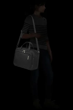 Samsonite Shoulder Bags | Spinner (4 Wheel)-RESPARK Laptop Shoulder Bag - Ozone Black