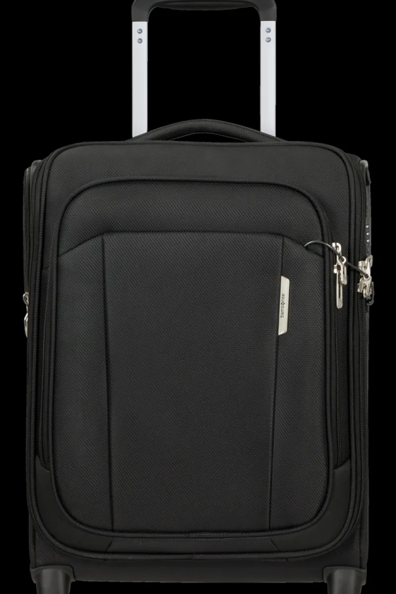 Samsonite Spinner (4 Wheel) | Eco Friendly Luggage-RESPARK Upright Underseater 45cm - Ozone Black