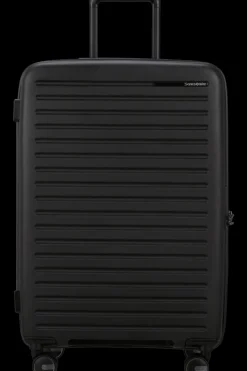 Samsonite Spinner (4 Wheel) | Hardside Luggage-RESTACKD Spinner Expandable (4 wheels) 68cm - Black