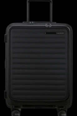 Samsonite Spinner (4 Wheel) | Hardside Luggage-RESTACKD Spinner Expandable (4 wheels) 55cm - Black