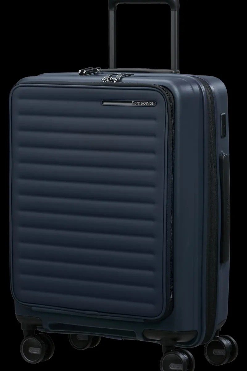 Samsonite Spinner (4 Wheel) | Hardside Luggage-RESTACKD Spinner Expandable (4 wheels) 55cm - Midnight