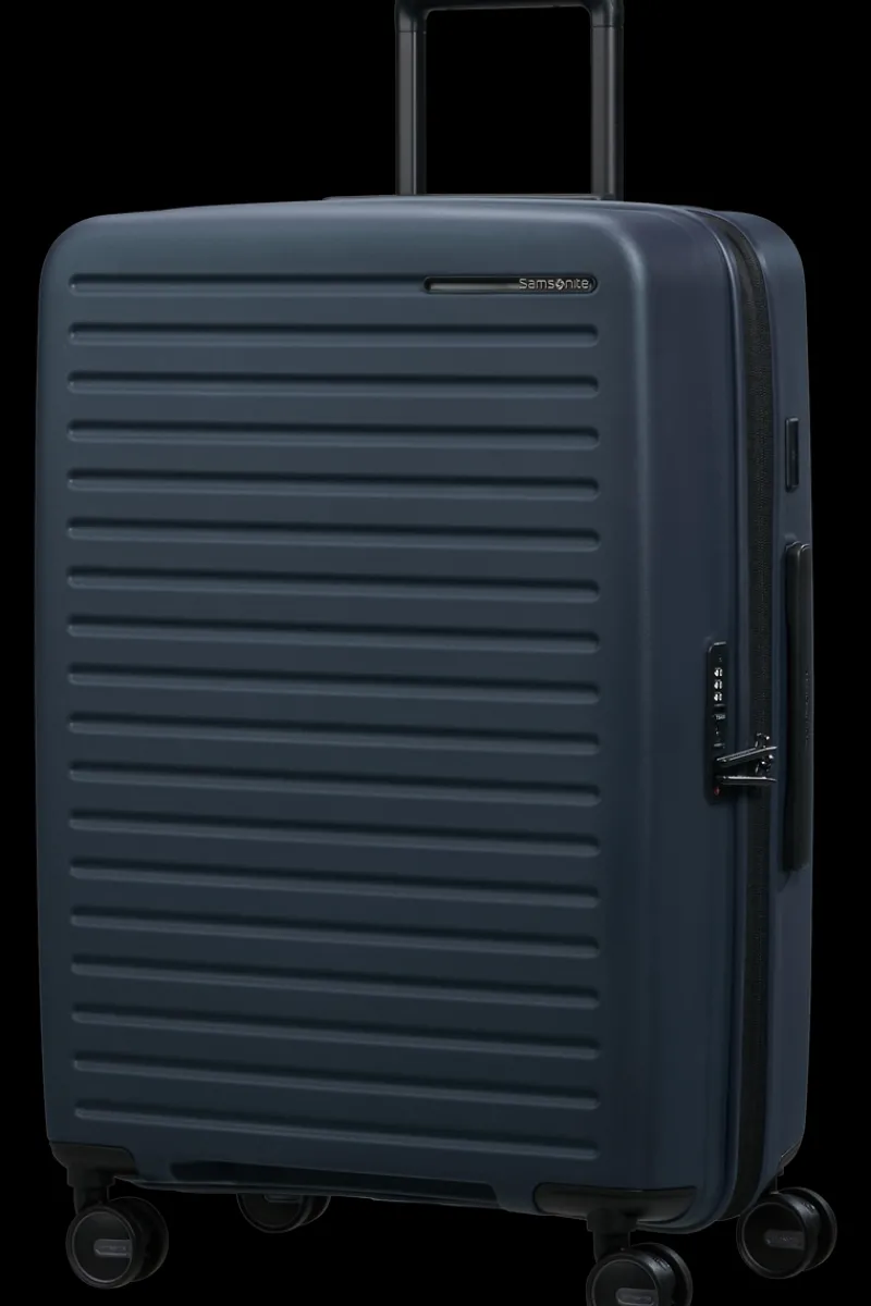 Samsonite Spinner (4 Wheel) | Hardside Luggage-RESTACKD Spinner Expandable (4 wheels) 68cm - Midnight
