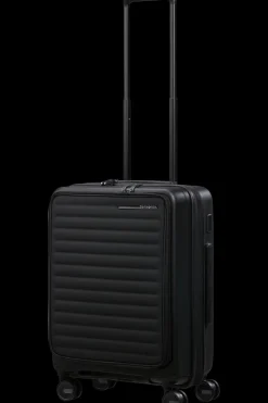 Samsonite Spinner (4 Wheel) | Hardside Luggage-RESTACKD Spinner Expandable (4 wheels) 55cm - Black