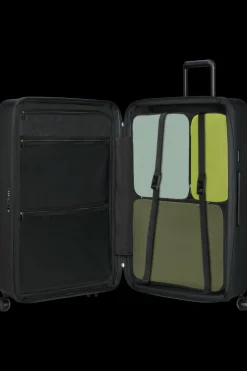 Samsonite Spinner (4 Wheel) | Hardside Luggage-RESTACKD Spinner Expandable (4 wheels) 81cm - Black