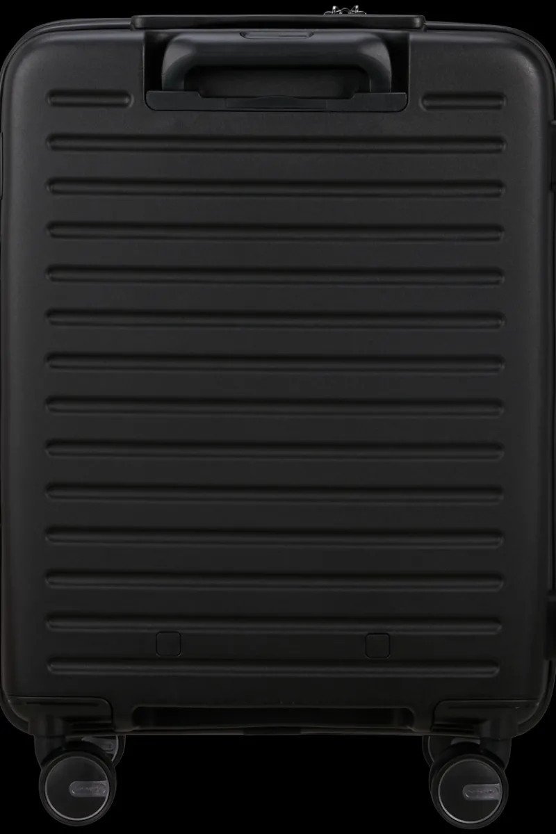 Samsonite Spinner (4 Wheel) | Hardside Luggage-RESTACKD Spinner Expandable (4 wheels) 55cm - Black