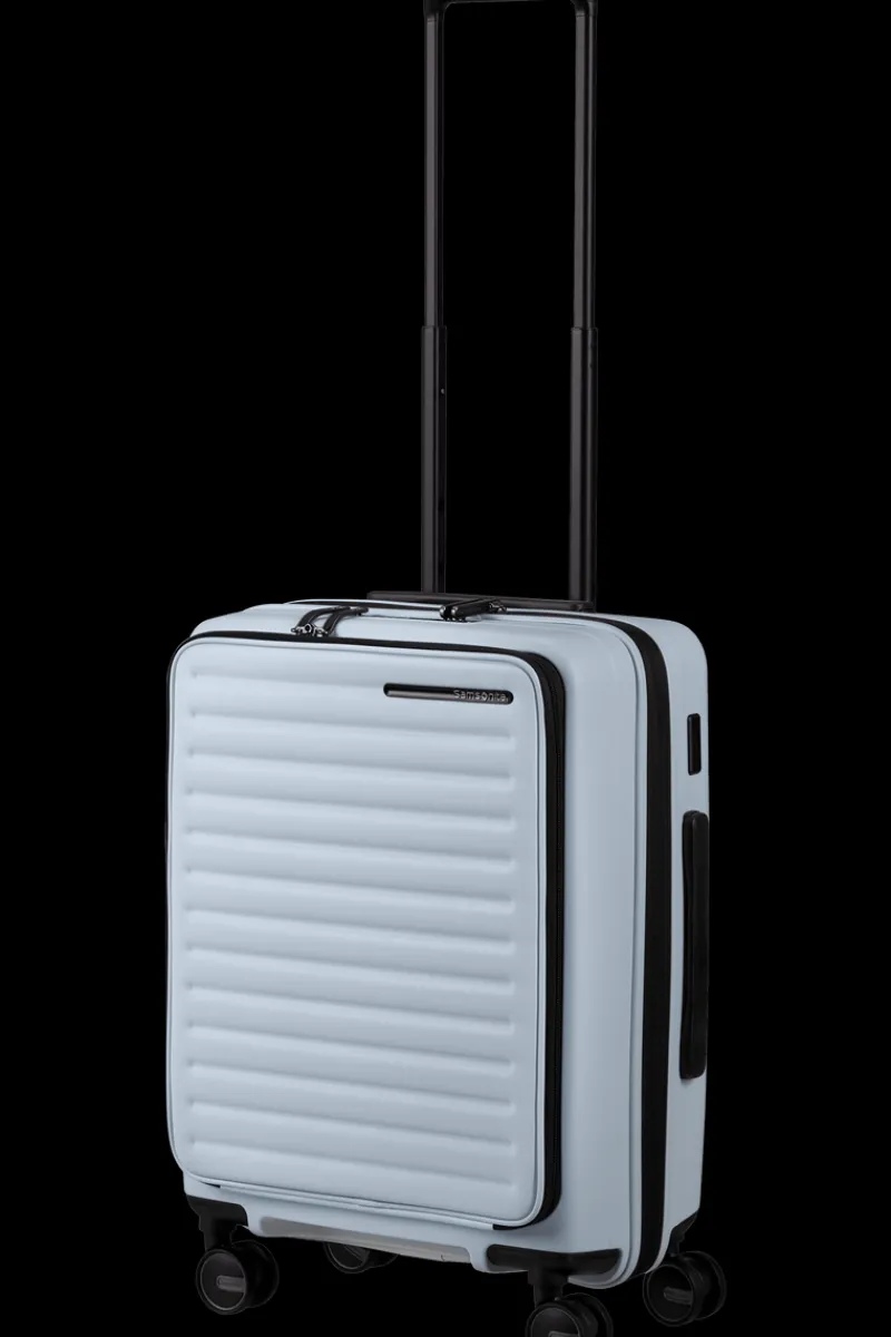 Samsonite Spinner (4 Wheel) | Hardside Luggage-RESTACKD Spinner Expandable (4 wheels) 55cm - Glacier