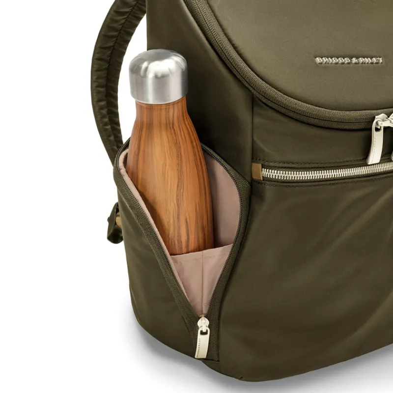Briggs & Riley Backpacks-RHAPSODY U Zip Backpack - Olive