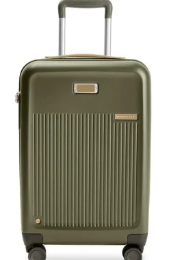 Briggs & Riley Spinner (4 Wheel) | Hardside Luggage-Sympatico Essential 56cm Carry-On Expandable Spinner - Olive
